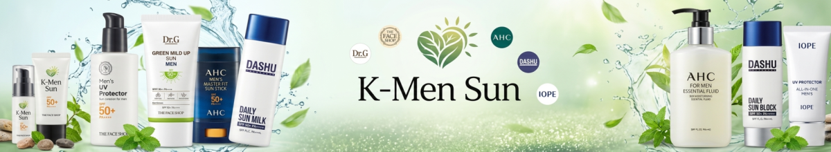 Banner mỹ phẩm nam Hàn Quốc chăm sóc cơ thể