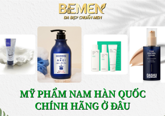 Địa chỉ cung cấp mỹ phẩm nam Hàn Quốc chính hãng ở đâu? Giải pháp chăm sóc da nam hiện đại cùng BEMEN