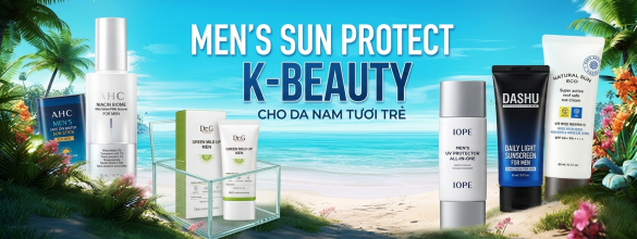 Banner mỹ phẩm nam Hàn Quốc chăm sóc da 1