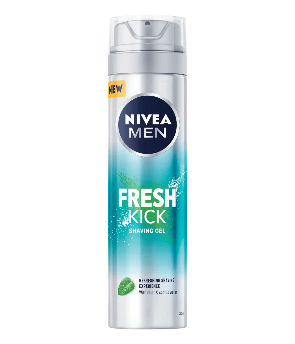 Kem cạo râu làm mát da Nivea Men Fresh Kick Shaving Gel 200ml