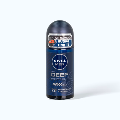 Lăng khử mùi hương gỗ Nivea Men Deep Darkwood 72h Deodorant 50ml